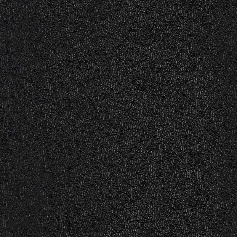 Repose-pieds en cuir véritable Global United, Noir, noir, noir, noir