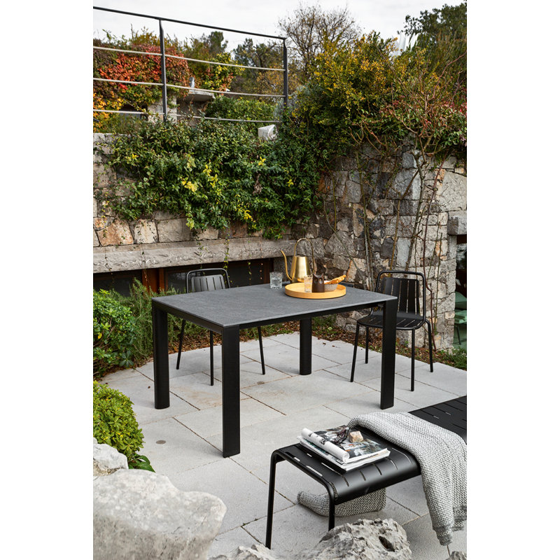 Easy Metal Outdoor Chair, Matt Black