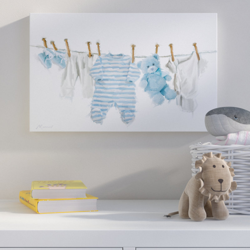 « baby garçon », art sur toile, H 12 po x l 19 po x P 2 po