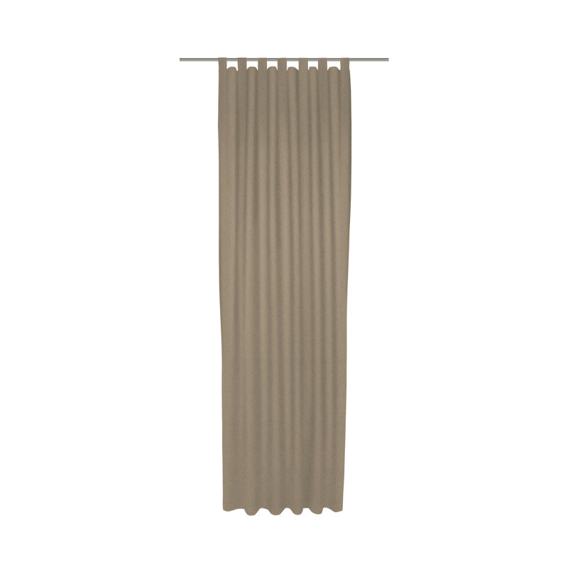 Room Darkening Single Curtain Panel, Taupe, 132cm wide x 145cm high