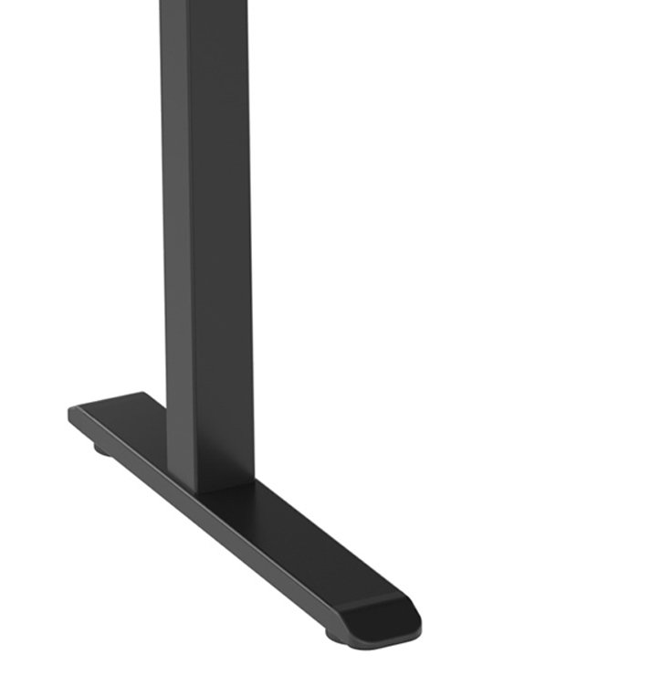 Jacleen Adjustable Height Tempered Glass Steel Desk