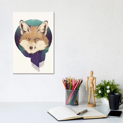 Fox 1 Piece Wrapped Canvas Wall Art