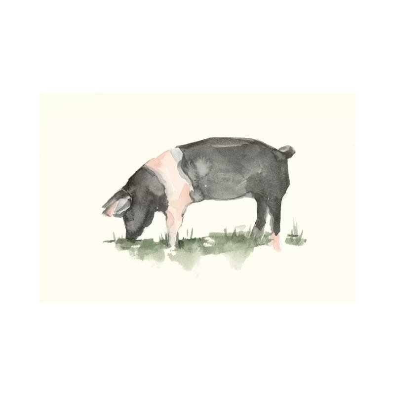 Grazing Farm Animal IV by Ethan Harper - Wrapped Canvas Gallery-Wrapped Canvas Giclée, 66.04 cm H x 45.72 cm W x 1.91 cm D