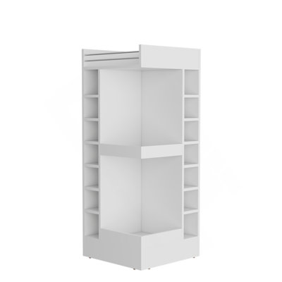 Armoire de bar Glen Lyon, salon, blanc