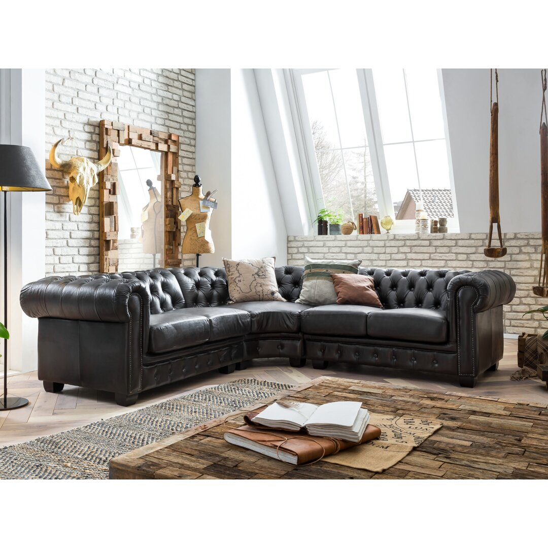 2-Sitzer Sofa Mable aus Echtleder