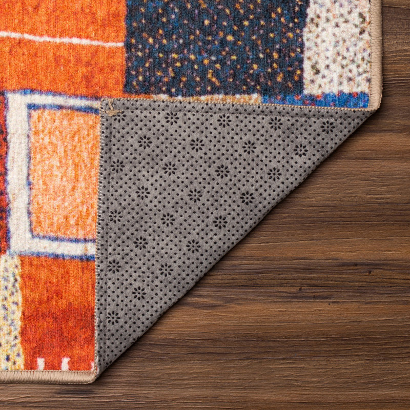 Patchwork Multicolor Performance Flatweave Washable Patchwork Indoor / Outdoor Rug, Rectangle 3' x 5'