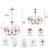 6-Light Dimmable Traditional/Classic Chandelier