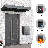 Roomark Parcel Drop Boxes For Outside 22.83" X 17.32" X 13.78", Durable Galvanized Steel, Theft-Deterrent Design, Water-Resistant, Anti-Scratch Outdoor Mailbox With Coded Lock For Porch Or Curbside