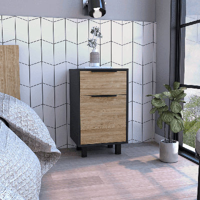 Kylia 41.2cm W Manufactured Wood Bedside Table