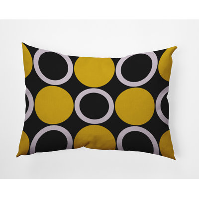 Polka Dots Outdoor Reversible Throw Pillow