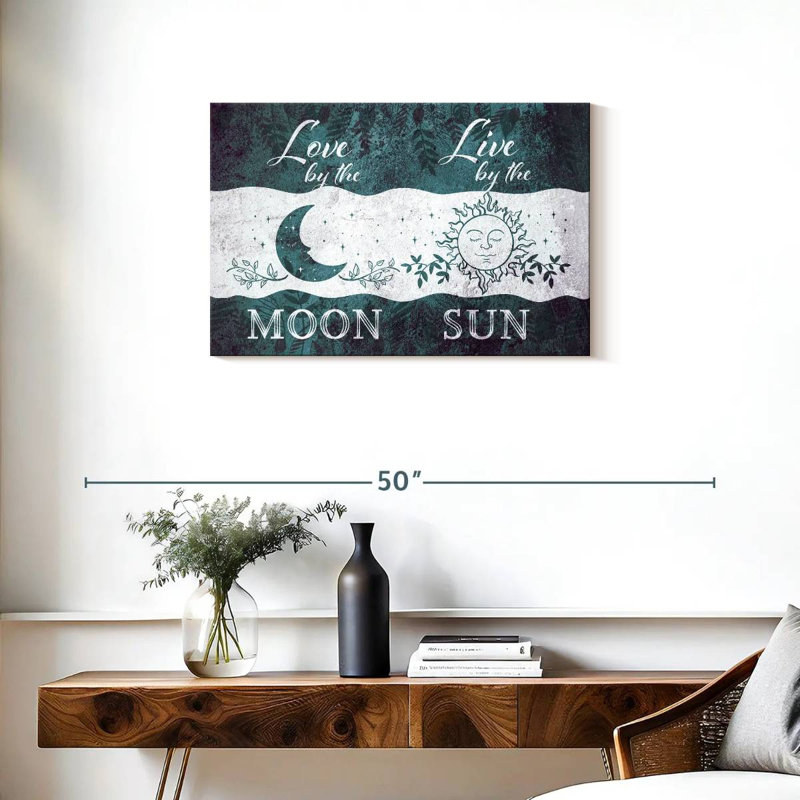 Tergel Love By The Moon Live By The Sun, H 20 po x l 30 po