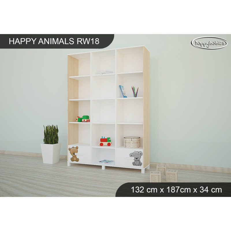 187cm H X 132cm W Kids Bookcase, Light Pear