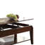 Table basse en noyer avec plateau relevable