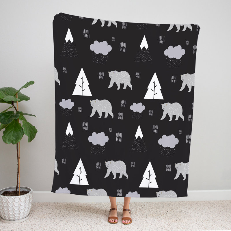 Couverture en sherpa-SHER35, L 60 po x L 80 po