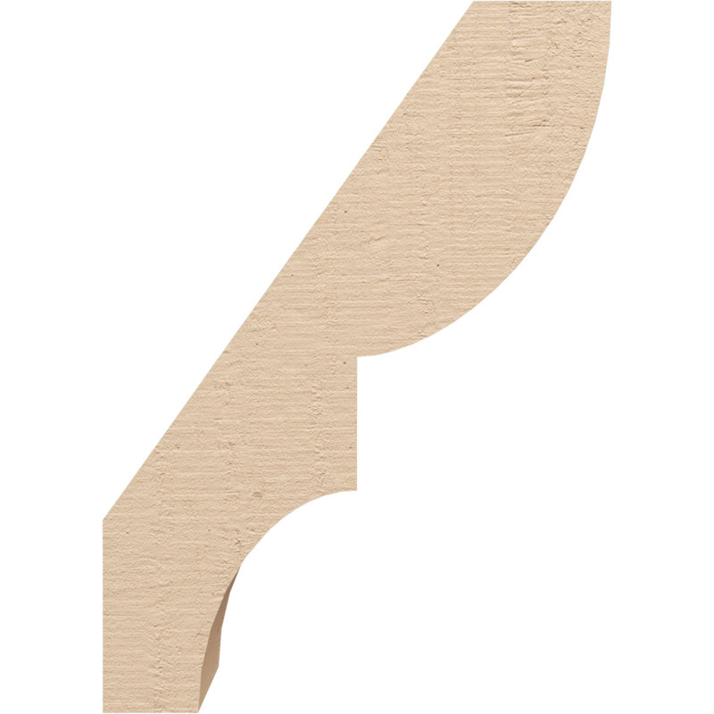 Timberthane Rough Cedar Faux Wood Ridgewood Knee Brace, 5"W x 10"D x 14"H, Primed Tan, 14" H x 5" W x 10" D