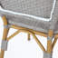 Ensemble de 2 chaises d'extérieur en rotin et aluminium sans accoudoirs en PE