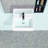 White Ceramic Rectangular Bathroom Sink 21"x16". Stylish European Style With Faucet Hole And Overflow. Arc Beautiful. Elegant Gracious. Ceramic. Low Water Absorption. Acid Stain Resistance. Smooth