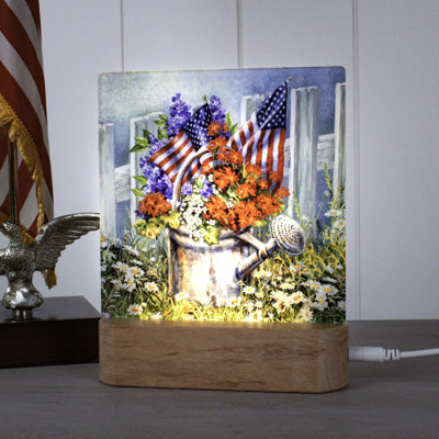 Patriotic Garden Night Light