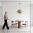 3-Light Dimmable Drum Chandelier with Adjustable Length