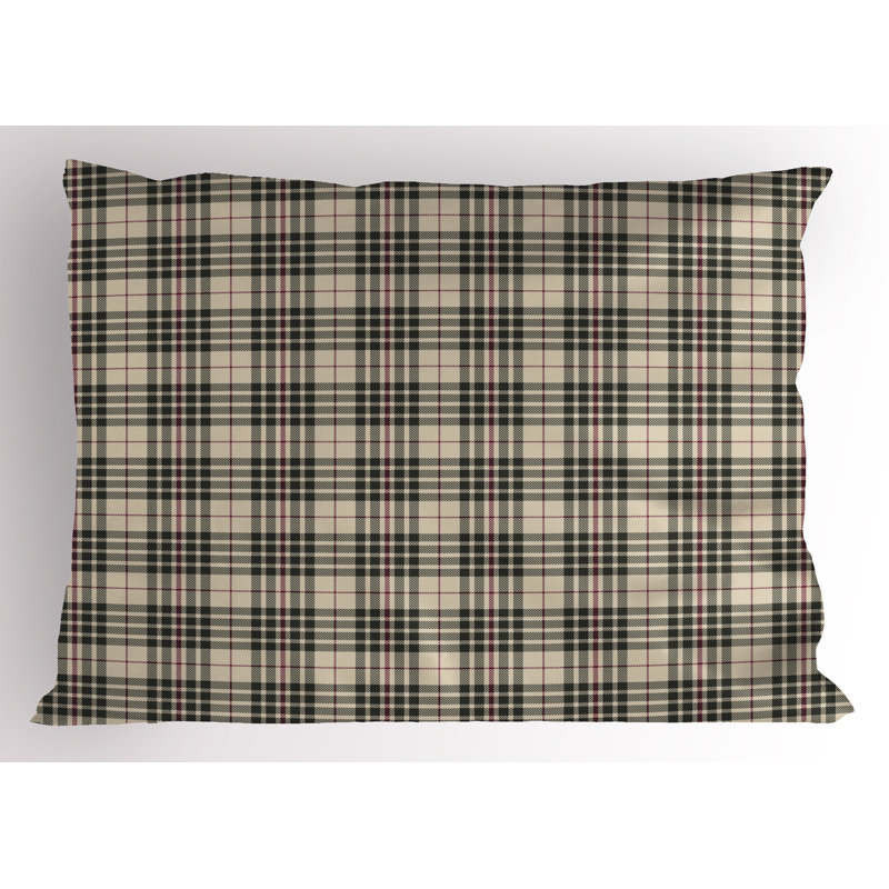 Ensemble de 2 taies décoratives vintage tartan Ambesonne, H 20 po x l 26 po