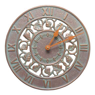 Ivy Indoor/Outdoor Wall Thermometer - French Bronze