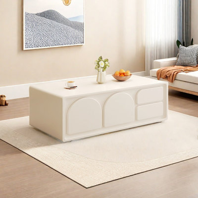 Table basse de style crème