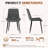 Modern PU Leather Upholstered Dining Chairs With Sturdy Metal Legs (Set Of 6)-1017174439