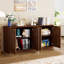 Buffet 59 po à 4 portes avec rangement cannelé pour la cuisine et le salon-651112638