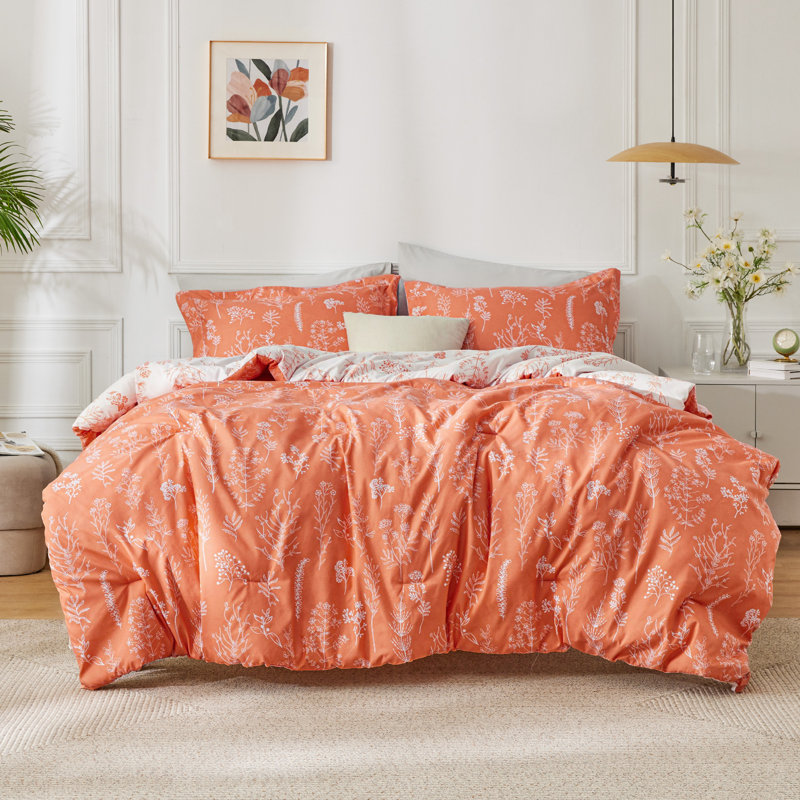Bedsure Full Comforter Set – 3-Piece Sage Green Botanical Floral Bedding, Reversible Soft Comforter with 2 Pillow Shams, Perfect for Spring Refresh & Cozy Bedroom Decor