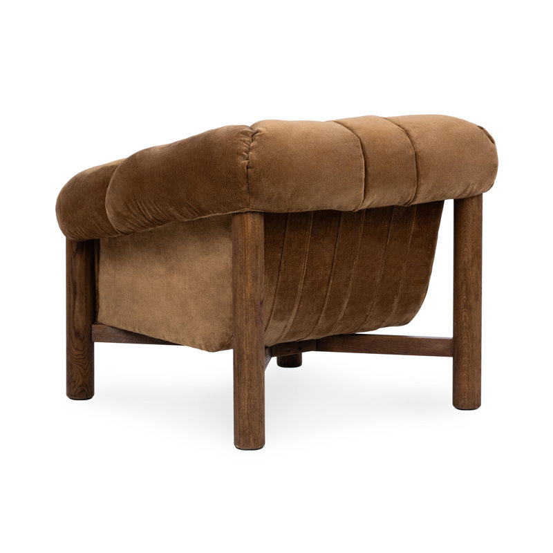 Sansa Upholstered Accent Chair Bronze, Bronze