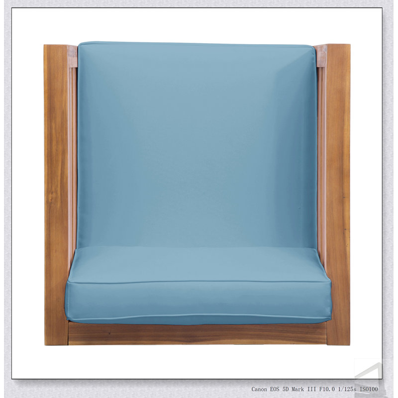 Ensemble de fauteuils club de style moderne Mid-Century et fabrication en bois d'acacia durable pour la vie en plein air Oana