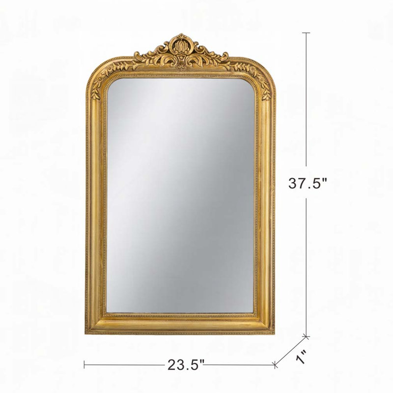 Miroir mural arqué 23,5 x 37,5 po