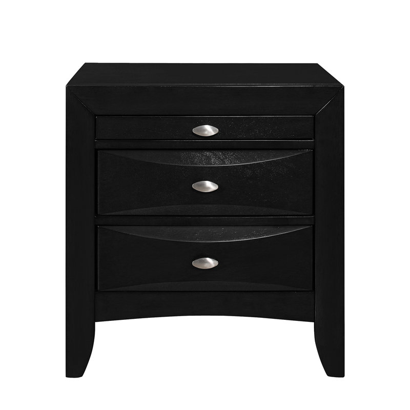 LUCILLE MERLOT NIGHTSTAND, Black