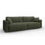 Canapé-lit rembourré Hamburg de 93 po (236 cm) avec rangement, vert-805564014