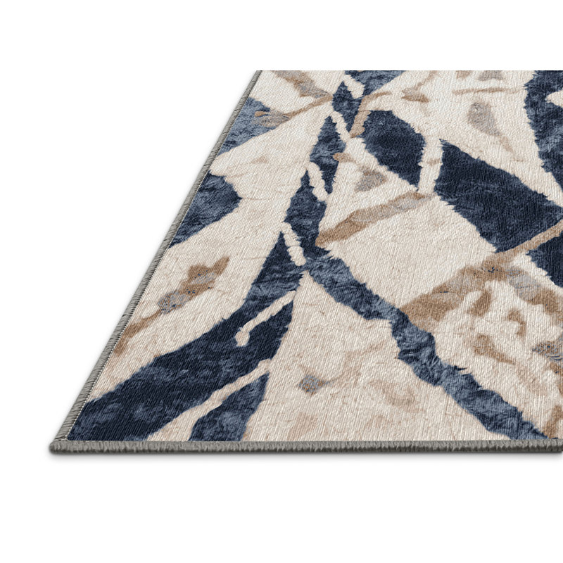 Tapis gris lavable à la machine, Rectangle 2 pi x 3 pi