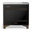 Majestic III Series 36 Inch Induction Range with 6 Induction Elements in Matte Graphite (Chrome Trim)-618479958-618479957