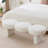56.3"W Boucle Upholstered Bench with 3 Round Cushions