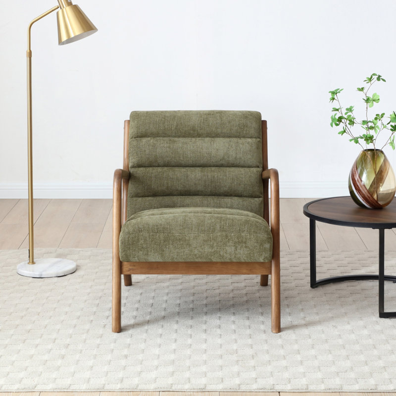 Upholstered Chenille Accent Chair