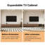 Space-Saving Extendable TV Unit with 3 Drawers | Adjustable 200-330cm | 3 Colour Options: Walnut, Grey, Dark Walnut TV Stand| for Living Room & Bedroom Fast Dispatch From UK Warehouse — 2 Working Days//Deliver within 2-4 working days.-2086594537
