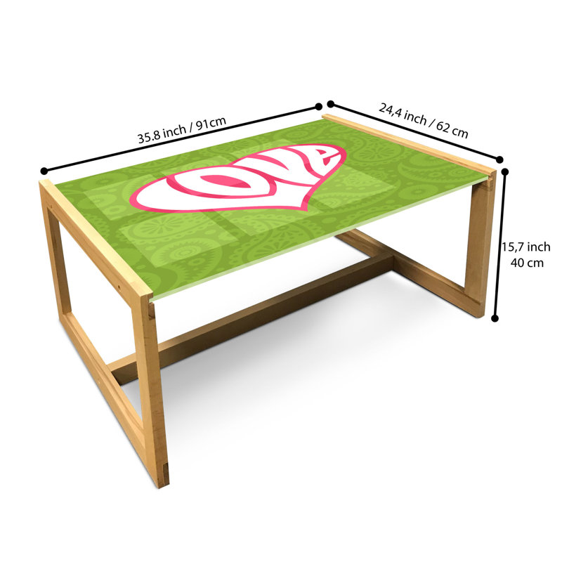 Iov Sled Coffee Table, 90cm H x 62cm W x 40cm D