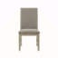 Ensemble de 2 chaises d'appoint rembourrées avec dossier et garniture cloutée avec finition brun gris