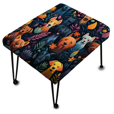 Franckot - Animal Print Rectangle Ottoman