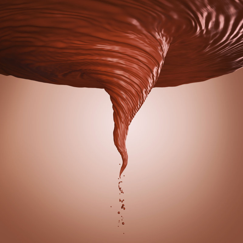 «Hetzel Chocolate Spinning» par - Impression sur toile tendue, H 12 po x l 12 po