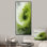 «Green and White Whsipering Abstract Spiral I», art mural spirales abstraites
