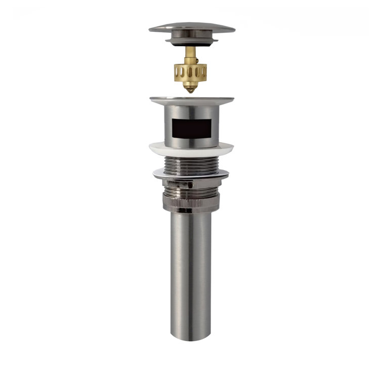 Pop-Up Bathroom Sink Drain With Overflow