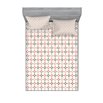 Ensemble de draps à motif géométrique