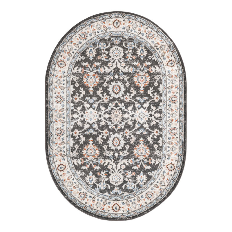 Arends Floral Indoor Rug, Oval 4' x 6'
