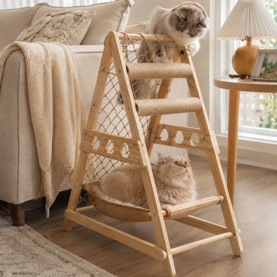 Arbre à chat - Tour d'escalade avec poteaux à griffer en sisal, perchoirs confortables pour chats