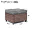 Repose-pieds d'extérieur en osier avec coussin Ramsdell (PE) 25 po-1278032473