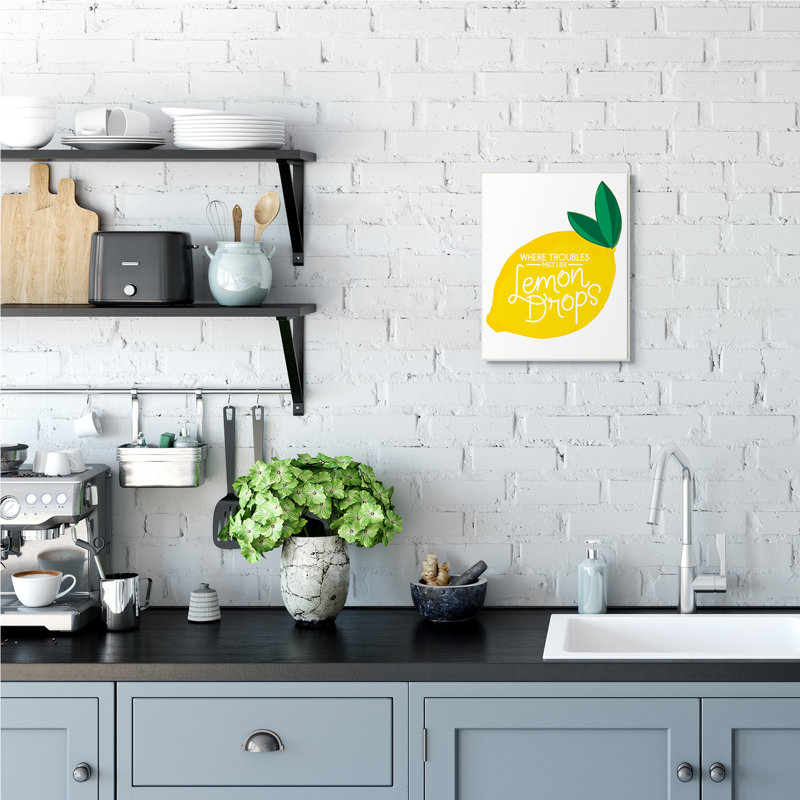 «Melt Like Lemon Drops Quote» par Jean Kelly - impression, H 15 po x l 10 po, Bois